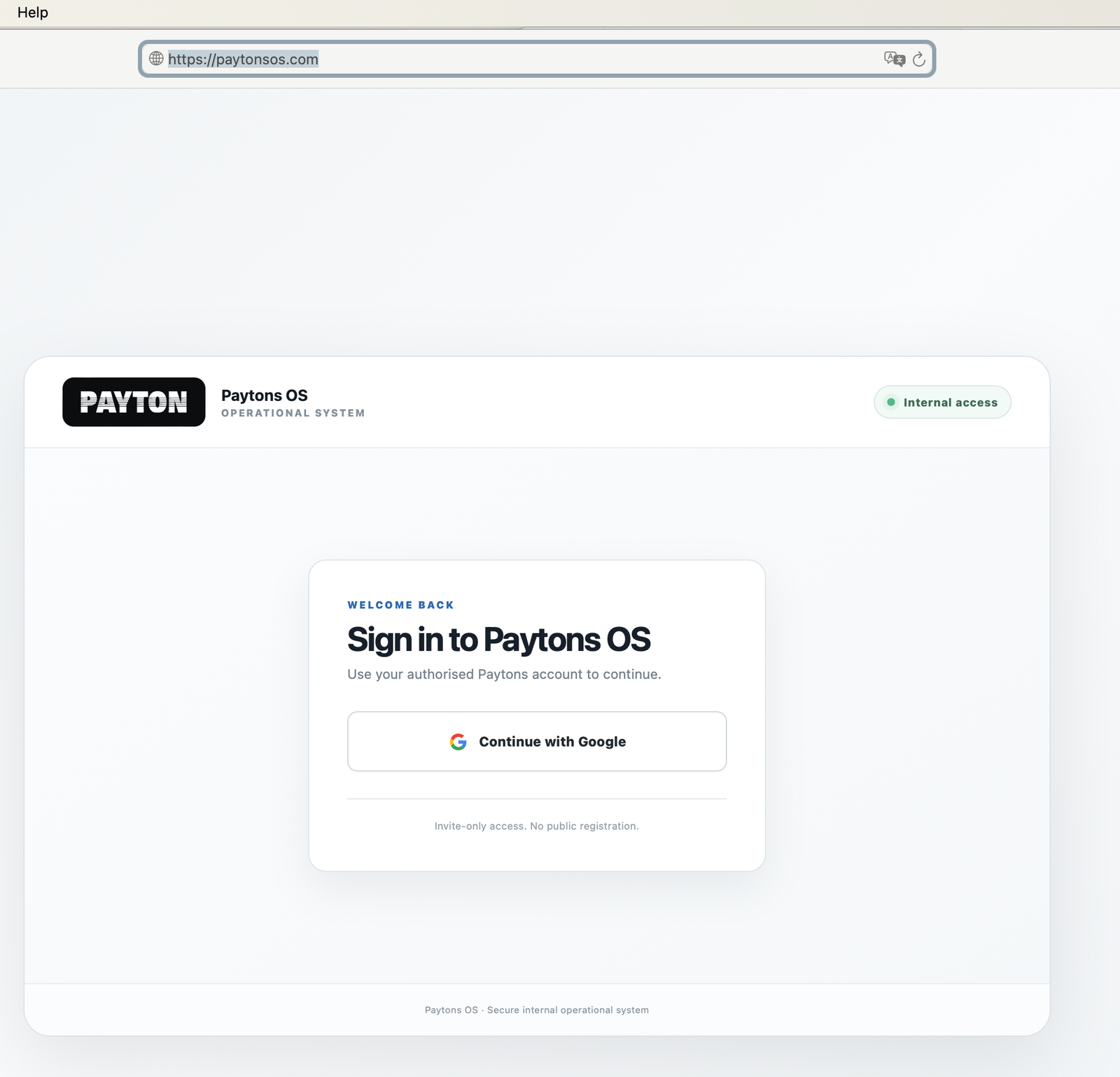 Paytons OS